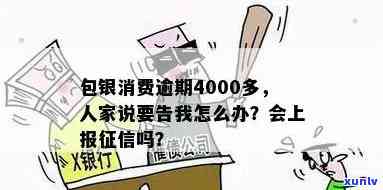 包银消费逾期4000多，被告真的吗？该怎样解决？