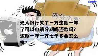 光大银行欠款一万逾期一年，能申请分期还款吗？安全吗？