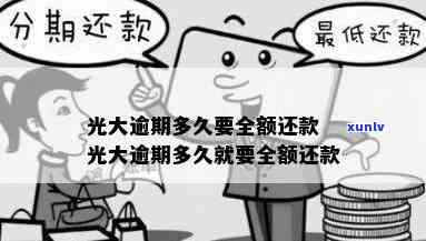 光大逾期一天钱还能用吗？银行请求全额还款