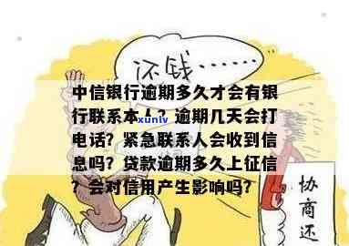 中信银行逾期几天会给持卡人打 *** ，中信银行：逾期多久会 *** 持卡人？