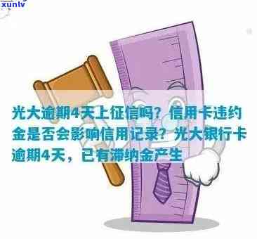 光大逾期5天上吗？信用卡违约金是不是作用？光大银行逾期违约费用怎样计算？对银行续贷有作用吗？