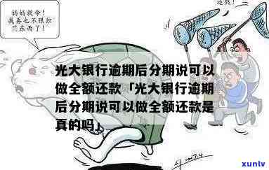 光大银行逾期后分期可全额还款？真的吗？