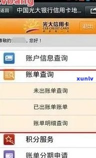 光大银行查询逾期信用卡及还款记录，获取详细账单信息