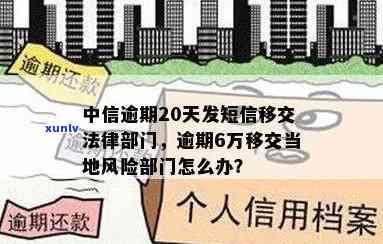 中信逾期20天发短息说移交法律部门，中信逾期20天，收到短信称将被移交给法律部门