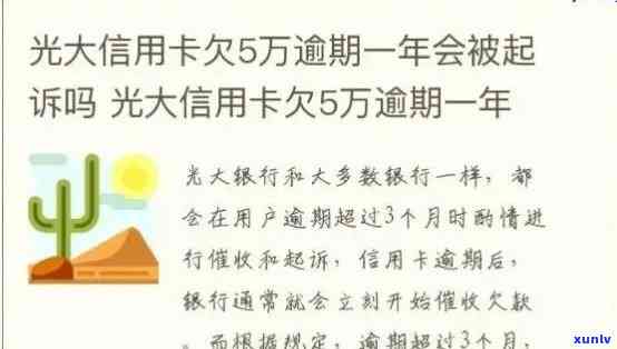 光大逾期5万以上：是不是会被起诉及结果分析