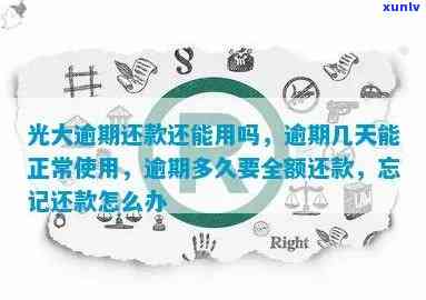 光大逾期多久要全额还款？逾期天数作用采用吗？