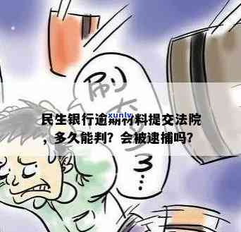 民生银行逾期材料提交法院,多久能得到判决?