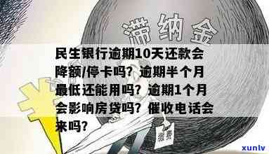 民生银行逾期10天才还款会不会降额或停卡，民生银行逾期10天还款：会否引起降额或停卡？