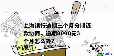 上海银行逾期三个月想分期还款找谁协商？逾期9000元3个月结果是什么？