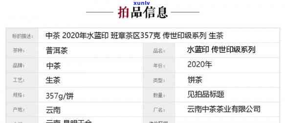 2020中茶水印：升值空间解析