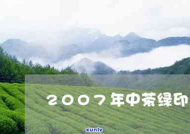 中茶大字绿印2007，探索中国传统茶文化：中茶大字绿印2007的历与特色