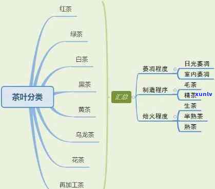 中国茶分类思维导图-中国茶的思维导图