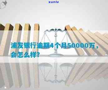 浦发银行逾期4个月50000万，怎样解决？能否协商分期还款？