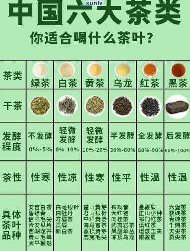 了解六大茶类知名品种及其特点