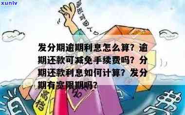 发逾期能否请求减免利息和违约金？分期还款能减免手续费吗？