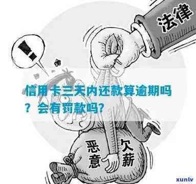 发银行逾期三天内还款,需要给违约金，发银行：逾期三天内还款仍需支付违约金