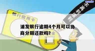 浦发逾期四个月，银行称还清后仍能采用，能否协商分期还款？是不是会起诉？