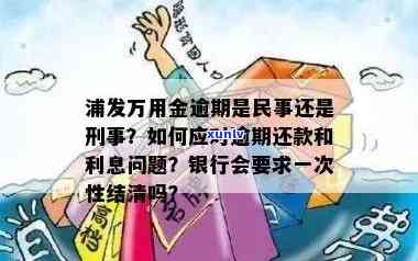 浦发万用金逾期是民事案件还是刑事案件，浦发万用金逾期：民事案件还是刑事案件？