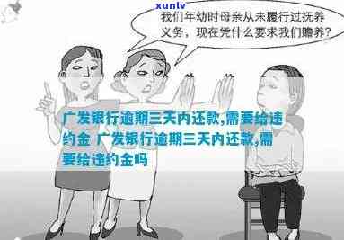 发银行：逾期三天内还款需支付违约金？