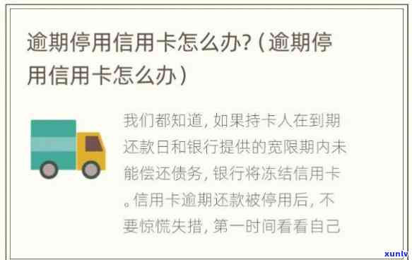 交通信用逾期被停-交通信用逾期被停用怎么办