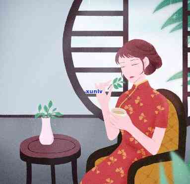 女人喝茶的图片唯美卡通，茶香四溢：唯美卡通描绘女性品茶的优雅画面