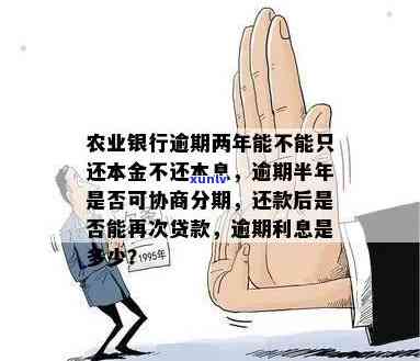 农业银行逾期三年-农业银行逾期三年能不能一次性只还本金