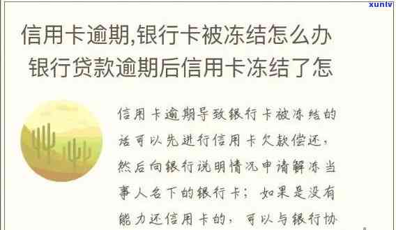 发信用逾期停卡了怎么办，信用卡逾期引起发银行冻结卡片，怎样解决？