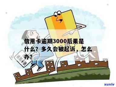 发信用卡3000逾期3个月，银行称将起诉，怎样应对？