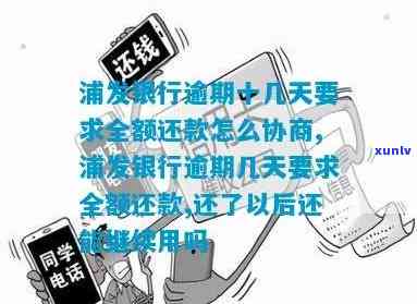 浦发银行逾期十几天请求全额还款：协商解决办法与应对策略