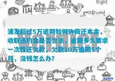 浦发协商违约金减免：怎样计算及实际操作步骤