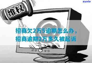 招商欠款2万5逾期解决  及可能被起诉时间解析