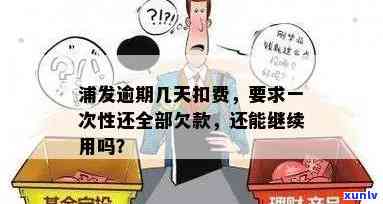 浦发逾期多久会被请求一次性还清所有欠款？