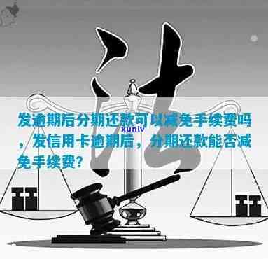 发逾期后分期还款能否减免手续费？