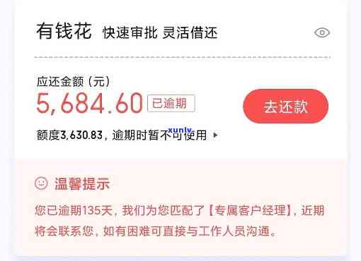 有钱花逾期9000-有钱花逾期90天,收到短信诉前通知