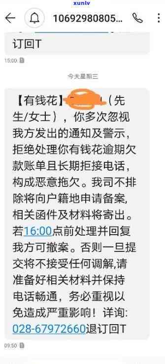 有钱花逾期9小时的结果及解决  