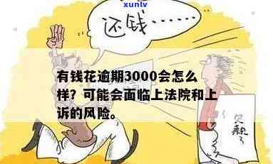 有钱花逾期3000会有什么结果？会不会被起诉？