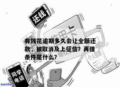 有钱花逾期多久全额还款？作用信用的天数是多少？