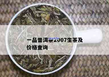 西双版纳大马帮一号普洱茶：2007年生茶价格全解析