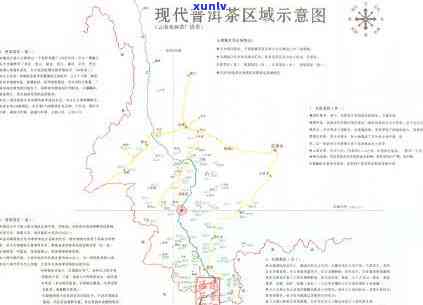 云南茶区分布图简化的高清图片