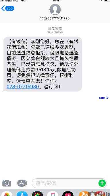 有钱花的短信内容及真实性探究