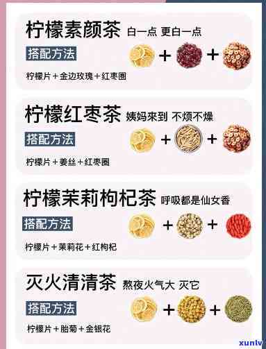 适合天喝的养生茶配料表大全及图片