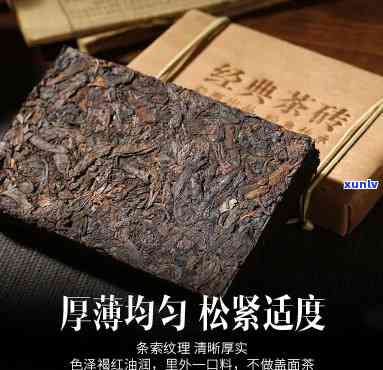 西双版纳勐海大树茶砖茶，【西双版纳】2019年秋料纯手工压制 大树茶砖 砖茶 750g 勐海熟普洱茶 特级茶叶