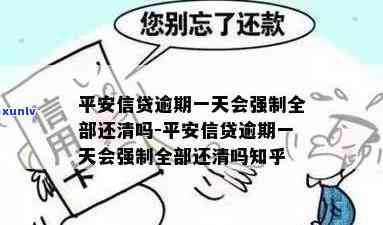 平安信贷逾期一天会强制全部还清吗，平安信贷逾期一天是不是会被强制全部还清？