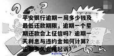 平安银行逾期一周多少钱，平安银行：逾期一周会产生多少费用？