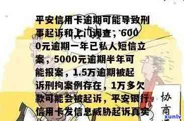 欠平安银行5000逾期五个月会否被起诉？逾期5万6月未还，公安局是不是会介入？