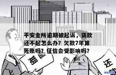 欠平安金所钱7年未还，是不是已成死账？怎样解决无法偿还的贷款？