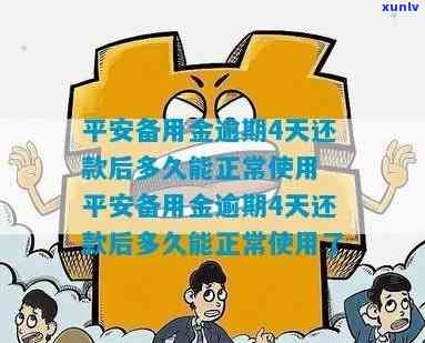 平安备用金逾期三天会怎么样，平安备用金逾期三天的结果是什么？