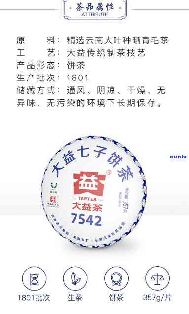 大益茶7542批次1901与1701的区别及特点