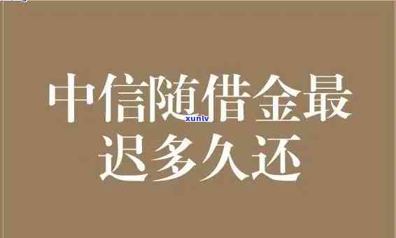 中信随借金是不是会逾期？解决方案全在这里！