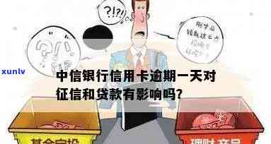 中信银行卡逾期1天有作用吗，中信银行卡逾期一天会产生什么作用？